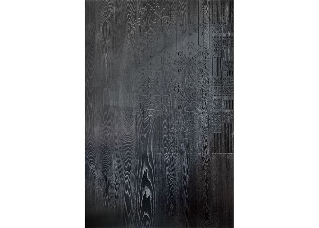 Авторское панно ART NATURA Черная Ночь совместно с дизайнером Анастасией Фришман, элемент из дерева