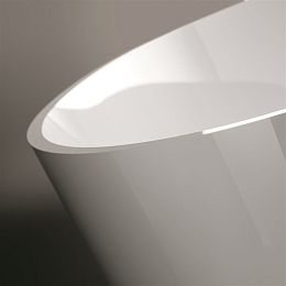 Ванна Treesse Alma 1750x800x550 мм, отдельностоящая, из композита Solid Surface, белый глянцевый купить в Москве: интернет-магазин StudioArdo