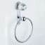 THG Marquise porcelaine blanche Полотенцедержатель - кольцо 18см., подвесной, цвет: хром/платина/белый фарфор
