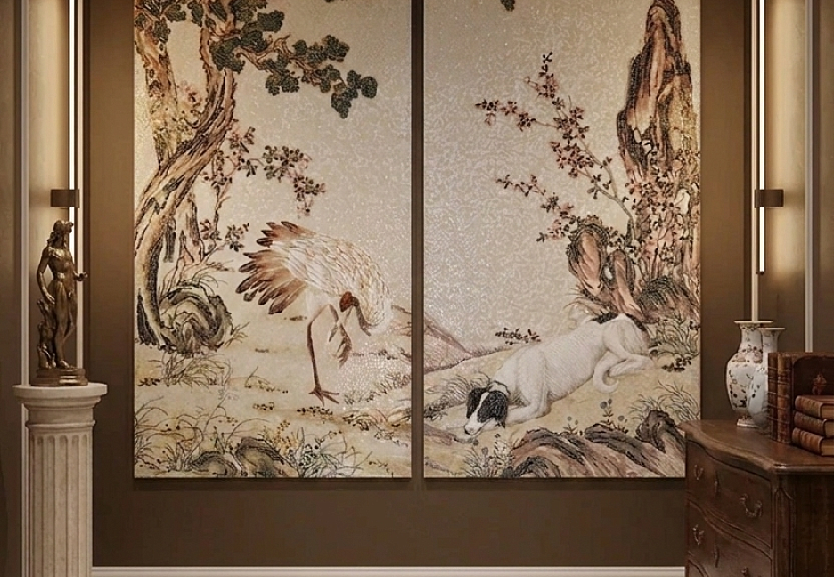 Панно ART NATURA Журавль и Гончая