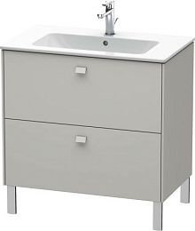 Duravit Brioso Тумбочка 820x479мм напольная, 2 выдвиж. ящика, отделка в цвет:е бетонно-серый матовый. купить в Москве: интернет-магазин StudioArdo