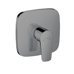 Смеситель для душа Hansgrohe Talis E Встраиваемый внешняя часть, цвет: шлифованный черный хром купить в Москве: интернет-магазин StudioArdo