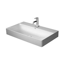 Duravit DuraSquare Раковина 800x470 мм., с 1 отверстием для смесителя, без перелива, с керамической крышкой, с креплениями, цвет: белый купить в Москве: интернет-магазин StudioArdo