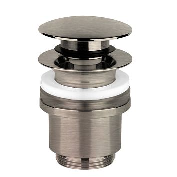 Gessi Автоматический донный клапан Stop Go для раковины c переливом, Finox Brushed Nickel