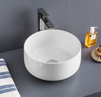 Раковина ArtCeram Cognac Countertop COL004 01; 00 накладная - белая глянцевая 35х35х16 см