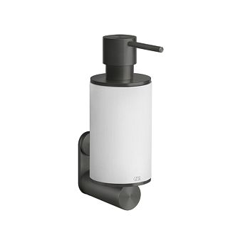 Gessi 316 Дозатор для жидкого мыла настенный, белый/brushed black metal pvd