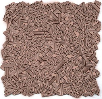 Микромозаика Sergio Savino Fasce Rigate 30x30 Golden Brown