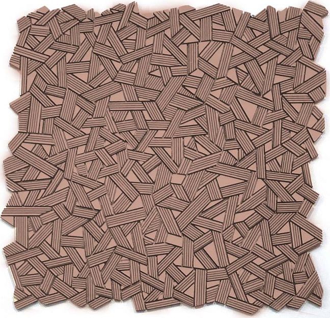 Микромозаика Sergio Savino Fasce Rigate 30x30 Golden Brown