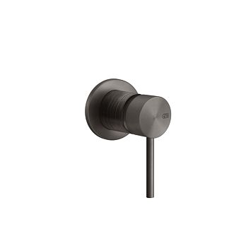 Gessi 316 Встраиваемый смеситель на 1/2 на 1 источник (внешняя часть), brushed black metal pvd