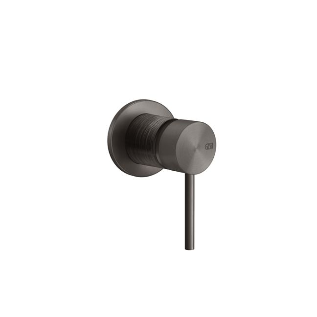 Gessi 316 Встраиваемый смеситель на 1/2 на 1 источник (внешняя часть), brushed black metal pvd