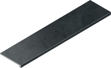 Italon Керамогранитная ступень Materia Scalino Front Titanio 33x120 Cer
