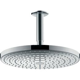 Верхний душ Hansgrohe Raindance Select S d300мм, 2jet (Rain, RainAir), G1/2, шарнирное соединение, потолочный, цвет: хром купить в Москве: интернет-магазин StudioArdo