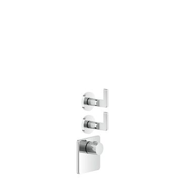 Gessi Inciso Встраиваемый термостатический смеситель на 2 источника, резьба 3/4 (внешние части), хром