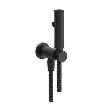 Gessi Гигиенический душ с держателем с подводом воды и шлангом 1250 мм., Black XL