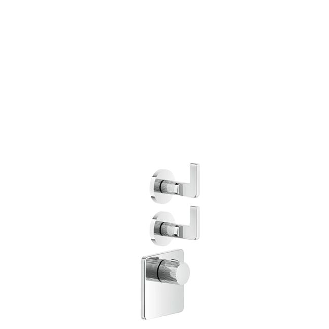 Gessi Inciso Встраиваемый термостатический смеситель на 2 источника, резьба 3/4 (внешние части), хром