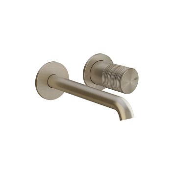Gessi Habito Trame Смеситель для раковины настенный встраиваемый, однорычажный, Finox Brushed Nickel