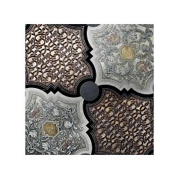 Мраморная плитка Akros The Original Aquarius T Bianco Carrara Nero Marquinia Silver 38,5x40,6 купить в Москве: интернет-магазин StudioArdo