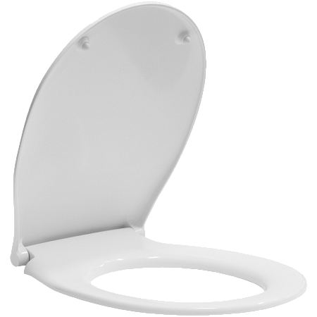 Сиденье для унитаза Classic из термоактивных смол с антибактериальным покрытием и плавным спуском soft-close белый бронза (MSB87CN11)