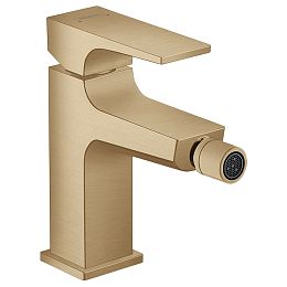 Смеситель для биде Hansgrohe Metropol на 1 отв, с донным клапаном, излив: 12.9см, цвет: шлифованная бронза купить в Москве: интернет-магазин StudioArdo