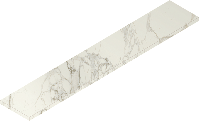 Italon Керамогранитная ступень Charme Deluxe Scalino Ang. SX Arabescato 33х160 Nat