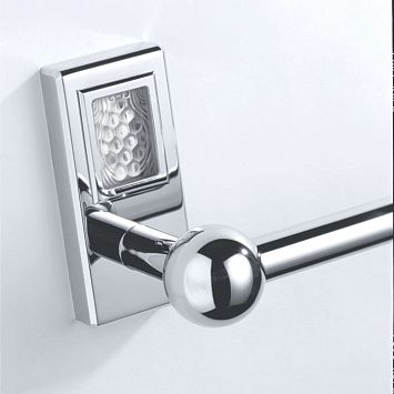 THG M&eacute;tropolis &agravee; manettes cristal clair Полотенцедержатель 60см, подвесной, цвет: хром/прозрачный хрусталь