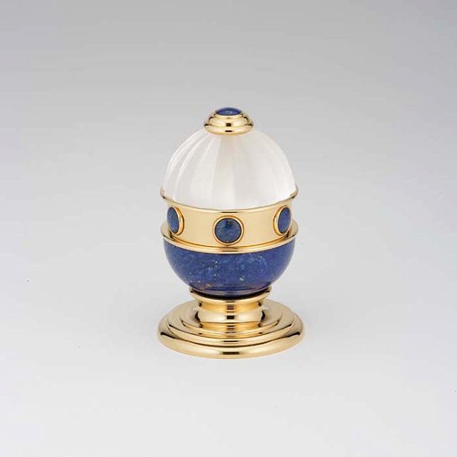 THG Cheverny Lapis Lazuli Вентиль смесителя для раковины, вставки лазурит, цвет: полированное золото