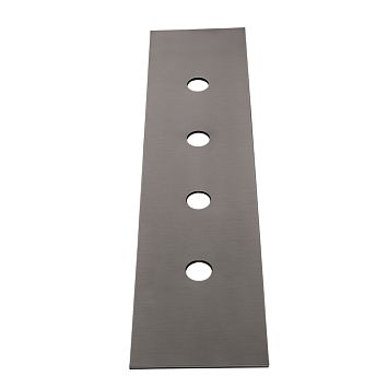 Gessi 316 Пластина на 4 отверстия для монтажного бокса, brushed black metal pvd