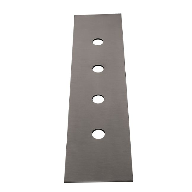 Gessi 316 Пластина на 4 отверстия для монтажного бокса, brushed black metal pvd