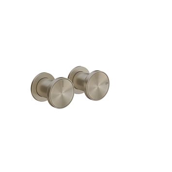 Gessi Origini Смеситель встраиваемый на 2 позиции,с отд вставкой., Finox Brushed Nickel