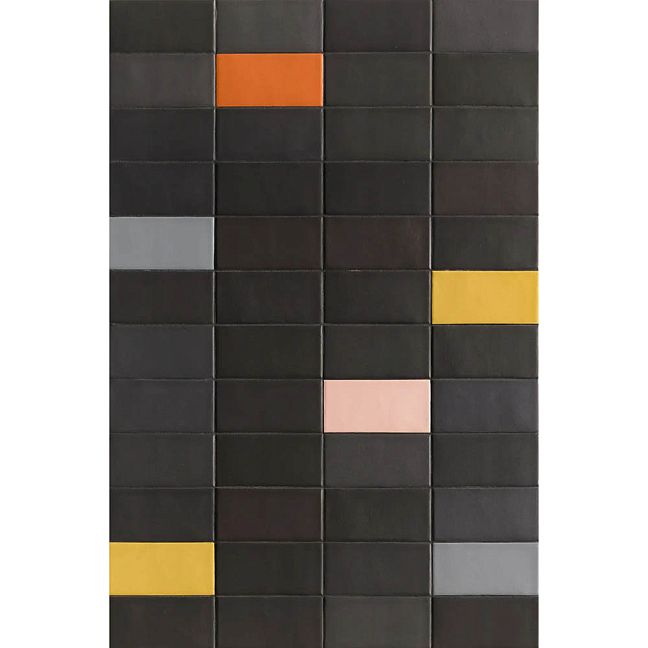 Mutina Керамогранит Lane Poly Black 7,9x16