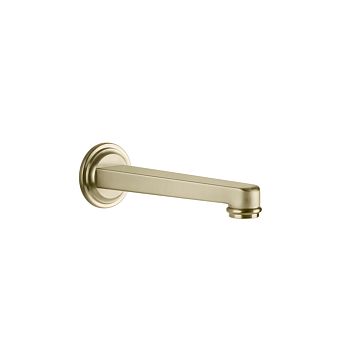 Gessi Venti20 Излив для ванны 209 мм., настенный, Brushed Brass PVD