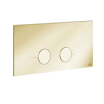 Gessi Клавиша смыва для унитаза, двойная, для систем инсталляций Viega Prevista, Gold PVD