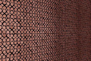 Микромозаика  Sergio Savino Pentagoni 30х30.8см, настенная, цвет: Red Brown Bronze