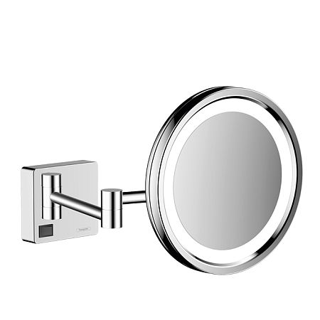 Косметическое зеркало Hansgrohe AddStoris с LED подсветкой, цвет: хром