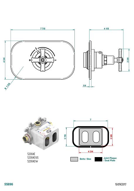 Ручка регулировки THG Club Saint-Germain для термостата THG, арт.5100A 1/2" и 5200A 3/4"