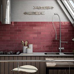 Керамическая плитка Equipe Artisan Burgundy 6,5x20 купить в Москве: интернет-магазин StudioArdo