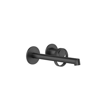 Gessi Anello Смеситель настенный, с изливом 194-214 мм, Black XL (внешняя часть)