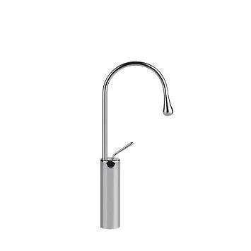 Gessi Goccia Смеситель для раковины на 1 отверстие, высокий, излив 174мм R=90, хром