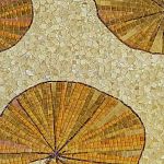 Художественное панно из мозаики ;Листья кувшинок  2315х2315 Art&Natura купить в Москве: интернет-магазин StudioArdo