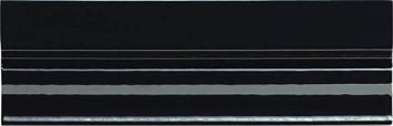 Бордюр Ceramiche Grazia Vintage Finale Black Luc 6,5x20
