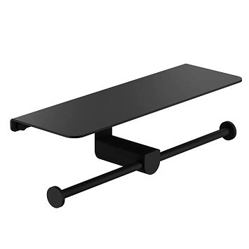 Gessi Rilievo Двойной держатель туалетной бумаги, nero XL