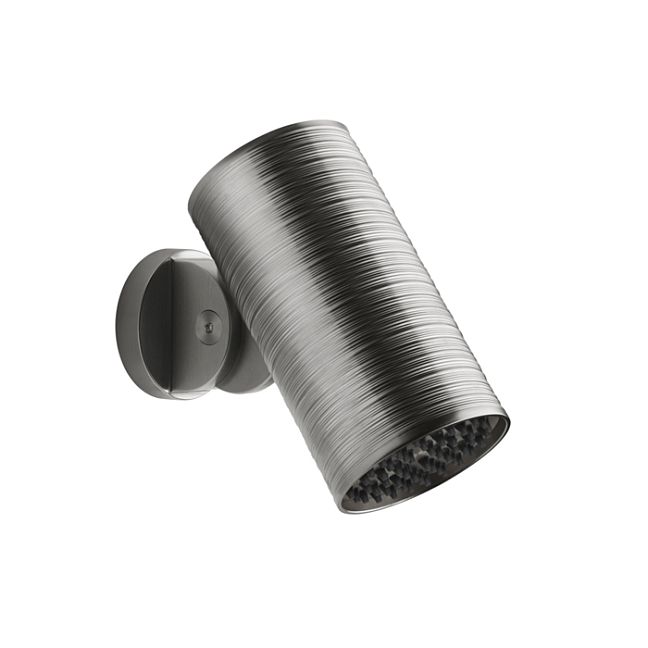 Gessi 316 Trame Верхний душ 79 мм., с настенным креплением, тропический ливень, Steel Brushed