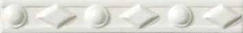 Бордюр Ceramiche Grazia Amarcord Diamantato Bianco Matt 3x20