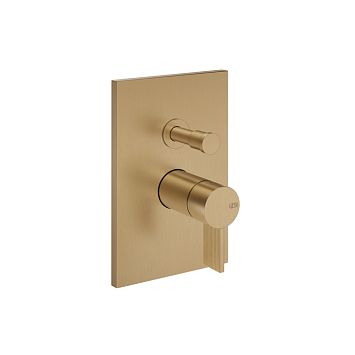 Gessi Inverso Rigato Внешняя часть настенного смесителя на 2 выхода с перекл ванна/душ, Warm Bronze Br PVD