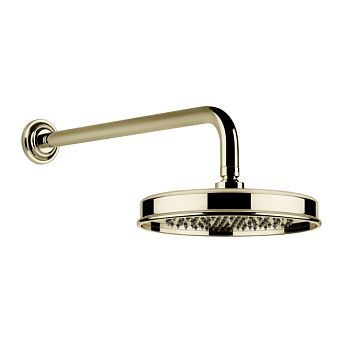 Gessi Venti20 Верхний душ 200 мм., с настенным держателем 389 мм., Brass PVD