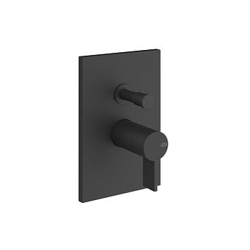 Gessi Inverso Rigato Внешняя часть настенного смесителя на 2 выхода с перекл ванна/душ, Matte Black