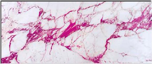 Стеклянная плитка Sicis Vetrite Electric Marble Cal Fuxia 120x280