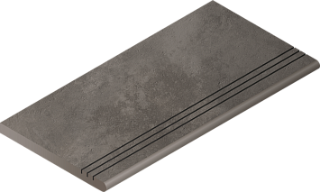 Italon Керамогранитная ступень Millennium X2 Gradino Round Black 30x60 Grip