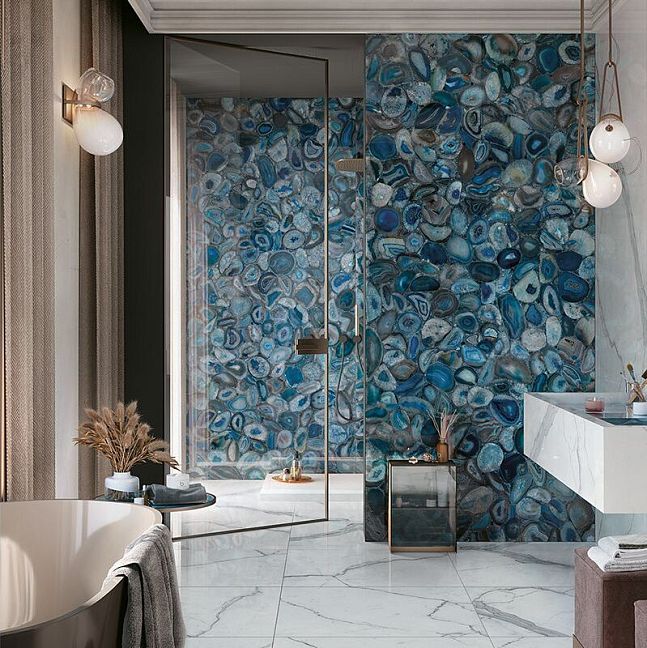 Керамогранит Mirage Wanderlust Agata Blue Lucido 120x278