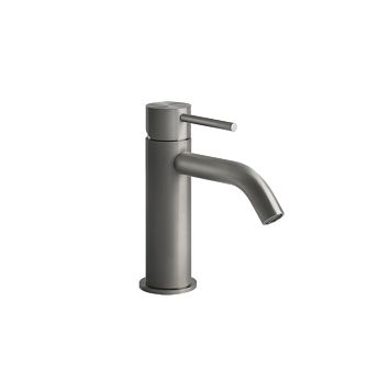 Gessi 316 Смеситель для раковины на 1 отверстие без донного клапана, излив 123мм, steel brushed